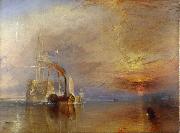 J.M.W. Turner The  Fighting Temeraire Tugged to het last berth to be Broken Up (mk09) Spain oil painting artist